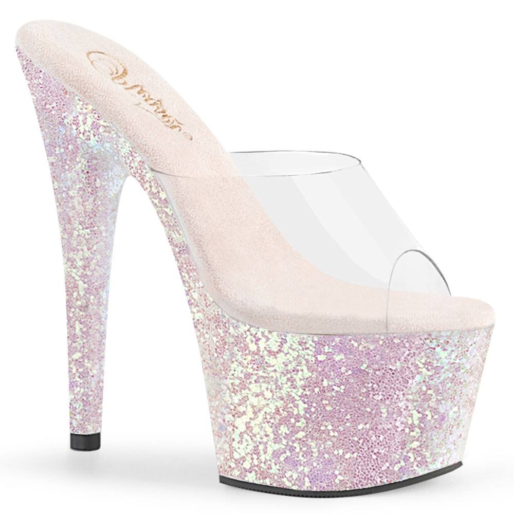 Pleaser - ADORE701LG Mules à talons - Chaussures de pole dance - Blanc Product image